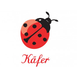 Bügelbild Marienkäfer von krima & isa