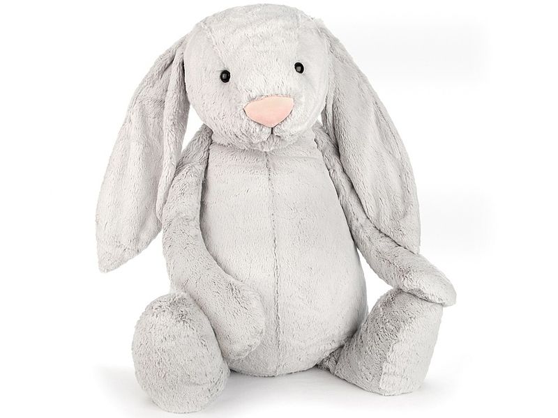 Jellycat Bashful BUNNY Silver Giant