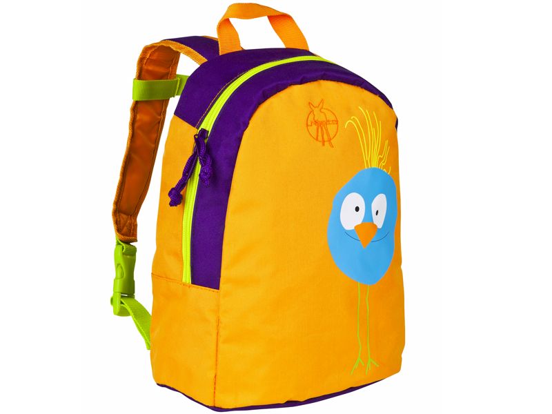 Kinderrucksack Mit Fisch-Motiv – Bunt (orange/rot/gelb), Für Kindergarten & Vorschule, Ca. 25 X 10 X 30 Cm