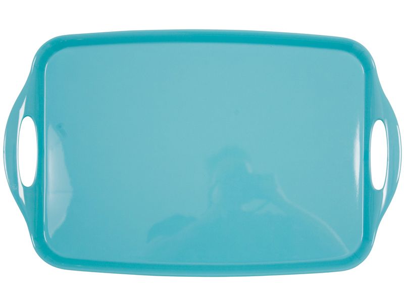 Platex Slim Tablett – Hitzebeständig, Spülmaschinengeeignet, Im Vintage-Look, Blau