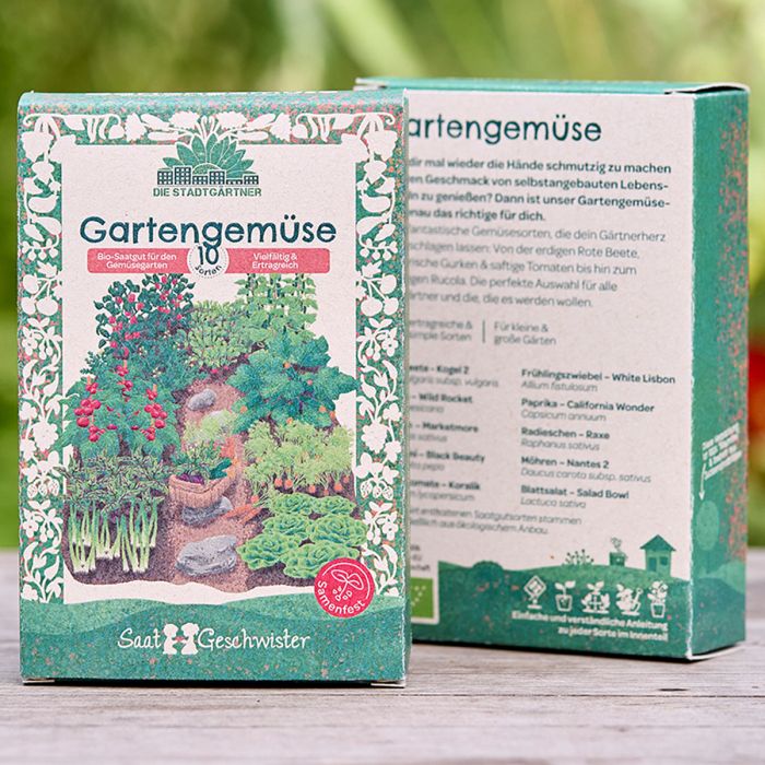 DieStadtgrtner 10x Bio Saatgut GARTENGEMSE