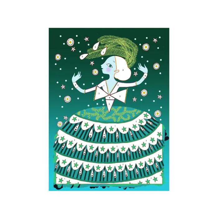 djeco glitter dresses Djeco Glitter board "Dresses"