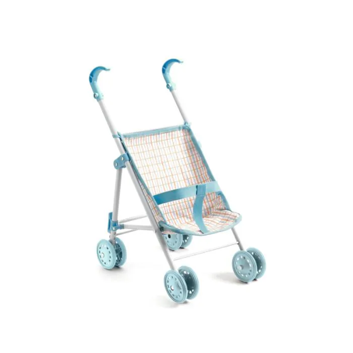 Djeco PUPPE POMEA Buggy PUPPENWAGEN blau