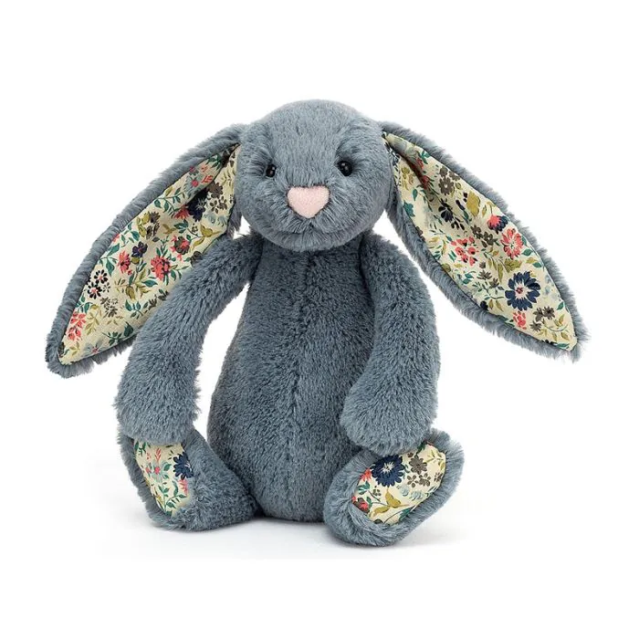 Jellycat Blossom BUNNY Dusky Blue Little