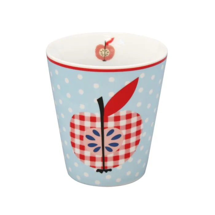 Krasilnikoff Happy Mugs Tasse – Erdbeerliebe Design, Ca. 330 Ml, Spülmaschinenfest