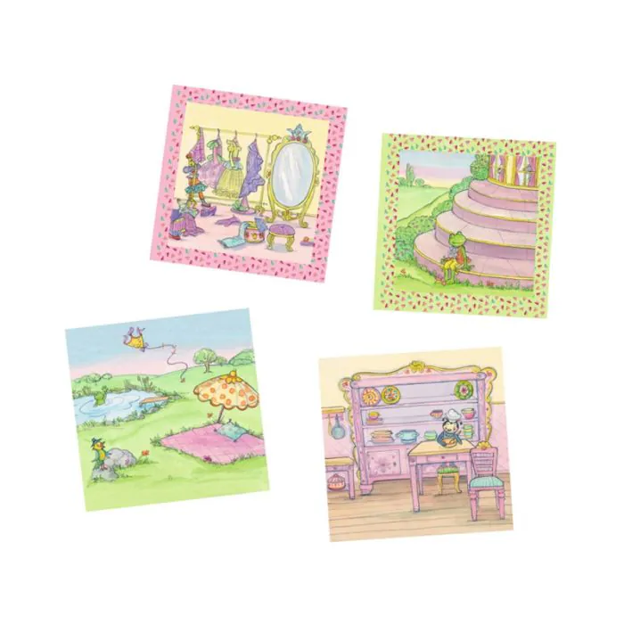 Magnetische Prinzessinnen-Ankleidepuppe - Papierpuppe Mit Kleidung & Accessoires Für Mädchen Ab 3 Jahren