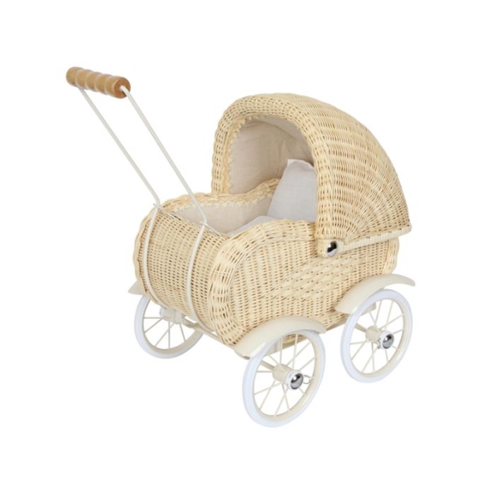 Puppenwagen aus Korbgeflecht von Small Foot Design