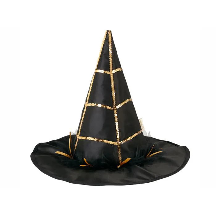 WRBAJIS Hexenhut-Stirnband – Silbernes Spinnennetz-Design, Für Halloween & Partys