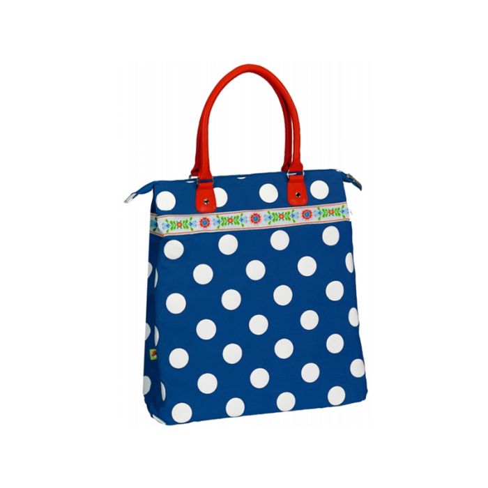 Spiegelburg Fahrradtasche Blumenborte blau