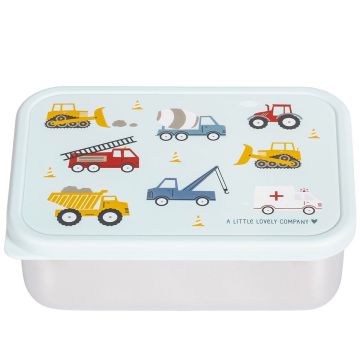 A Little Lovely Company Stainless Steel BREAD BOX Vehicles