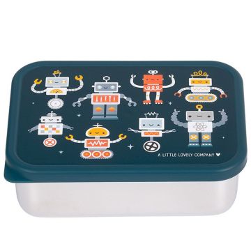 A Little Lovely Company Edelstahl BROTDOSE Roboter