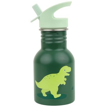 A Little Lovely Company Mini Stainless Steel WATER BOTTLE Dinosaur (350 ml)