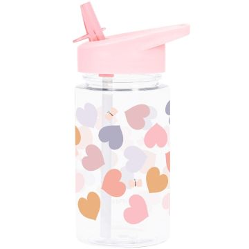 A Little Lovely Company DRINKING BOTTLE Hearts (450 ml)