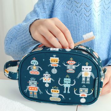 A Little Lovely COMPANY TOILETRY BAG Robot
