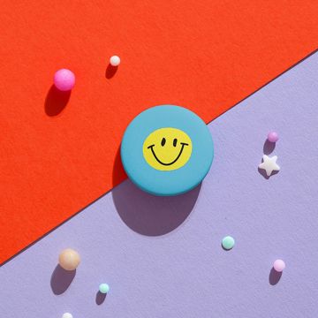 Ava & Yves Button SMILE mint