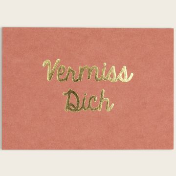 Ava & Yves Postkarte VERMISS DICH