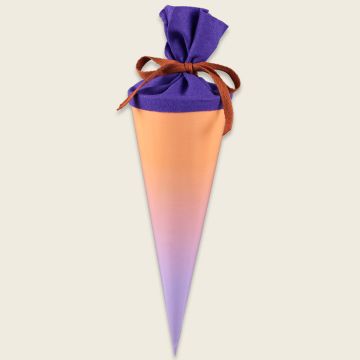Ava & Yves School Cone COLOUR GRADIENT lilac/salmon