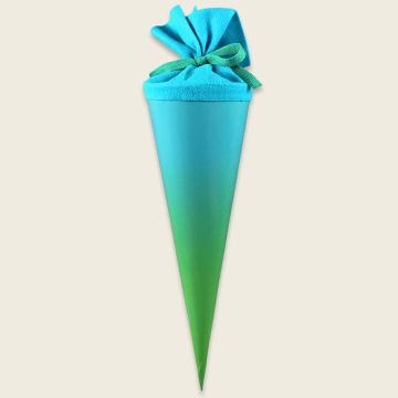 Ava & Yves School Cone COLOUR GRADIENT green/turquoise