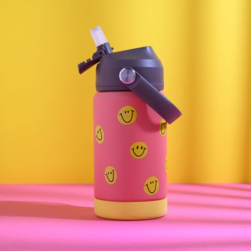 Ava & Yves Trinkflasche SMILE koralle (350 ml)