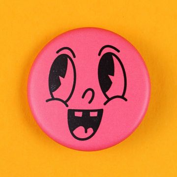 Ava & Yves BUTTON Face Pink
