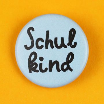 Ava & Yves BUTTON Schulkind Hellblau