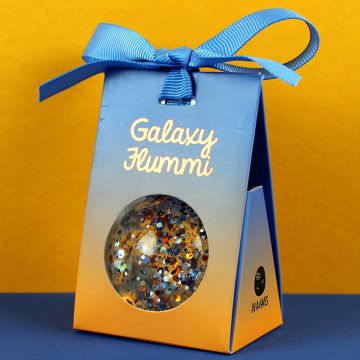 Ava & Yves BOUNCY BALL with Confetti "Galaxy" Blue (5cm)