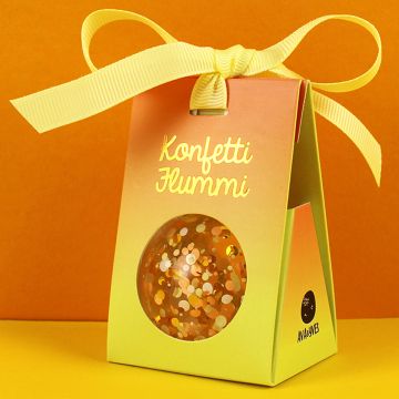 Ava & Yves BOUNCY BALL with Confetti "Konfetti" Gold (5cm)