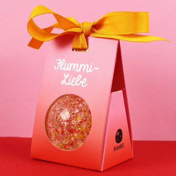 Ava & Yves BOUNCY BALL with Confetti "Flummi-Liebe" Pink (5cm)