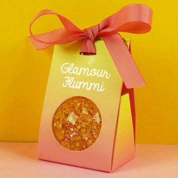 Ava & Yves BOUNCY BALL with Confetti "Glamour" Yellow (5cm)