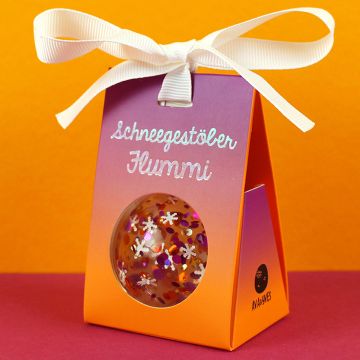 Ava & Yves BOUNCY BALL with Confetti "Schneegestöber" Purple (5cm)