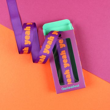 Ava & Yves GIFT RIBBON Yeah purple/orange (5m)