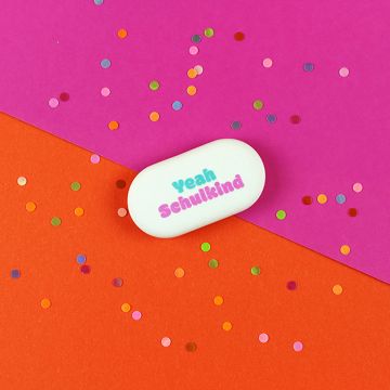 Ava & Yves ERASER "Yeah Schulkind" Blue/Pink