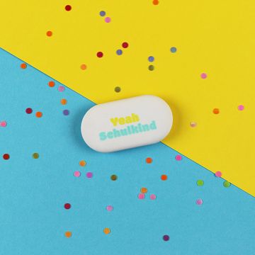 Ava & Yves ERASER "Yeah Schulkind" Yellow/Mint