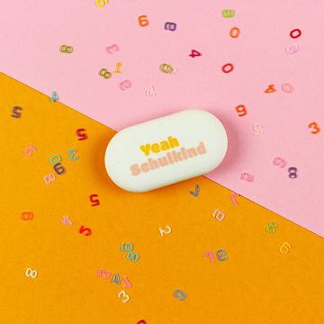 Ava & Yves ERASER "Yeah Schulkind" Yellow/Rose