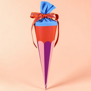 Ava & Yves SCHOOL CONE Ice Cream Orange/Blue (35 cm)