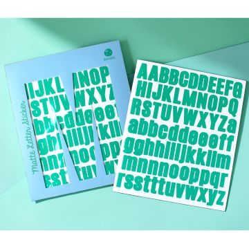 Ava & Yves LETTER STICKERS Matte Green