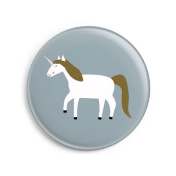 Ava & Yves Button UNICORN mauve