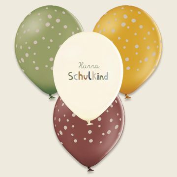 Ava & Yves 12 Balloons HURRA SCHULKIND Nature Kids