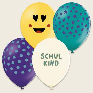 Ava & Yves 12 Luftballons SCHULKIND Sunny and Friends
