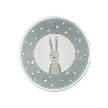 Ava & Yves Paper Bowls RABBIT DUSTY BLUE