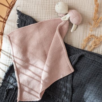 Ava & Yves Large Cuddle Cloth TURTLE light rose