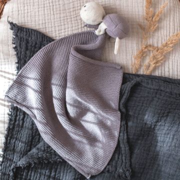 Ava & Yves Large Cuddle Cloth TURTLE lilac