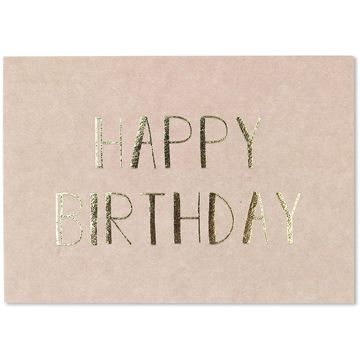 Ava & Yves Postcard HAPPY BIRTHDAY rose