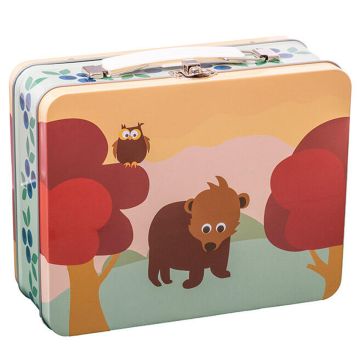 Blafre Metal LUNCHBOX Owl & Bear