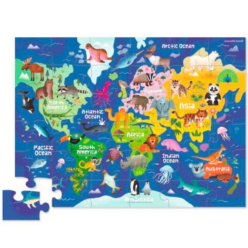 Crocodile Creek Floor Puzzle MY FIRST WORLD MAP (36 Pcs)