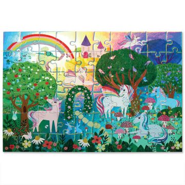 Crocodile Creek Folien Puzzle GLITZENDER EINHÖRNER (60 Teile)