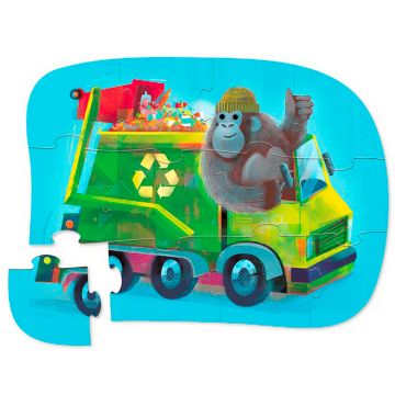 Crocodile Creek Mini Puzzle GO GORILLA (12 Pcs)