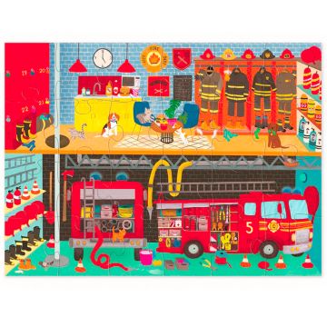 Crocodile Creek Discovery Puzzle FIRE STATION (24 Pcs)