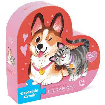 Crocodile Creek MAXI PUZZLE Heart Friends-Fur-Ever (36 Pcs)
