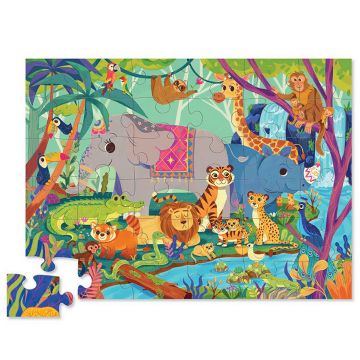 Crocodile Creek Floor Puzzle IN THE JUNGLE (36 Pcs)